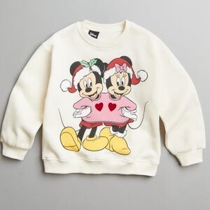 Zara Kids x Disney - Mickey and Minnie Santa Sweatshirt (NWT) 9-12 months